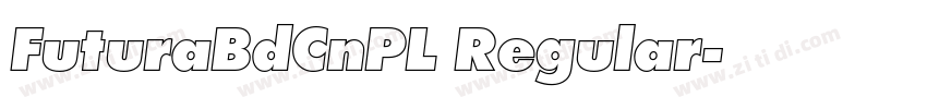 FuturaBdCnPL Regular字体转换